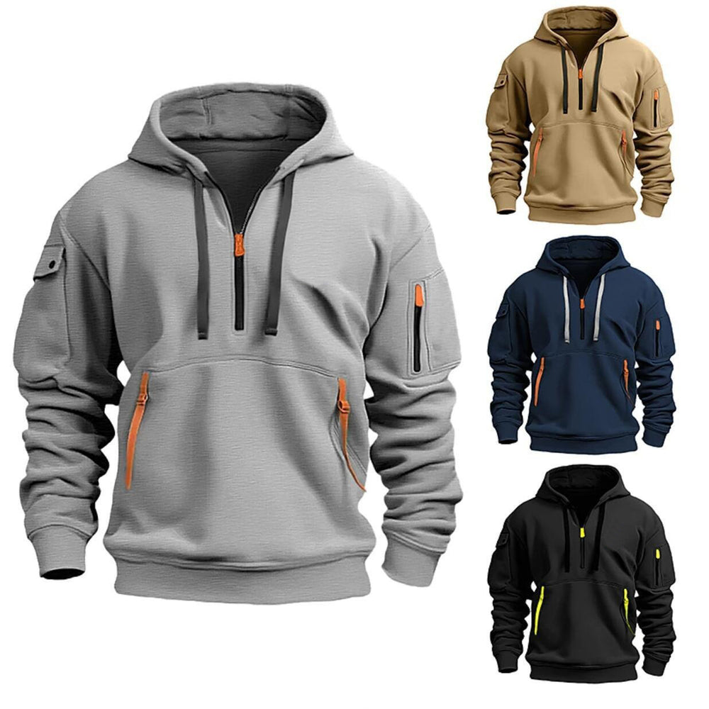 Hoodie oversize med nedfallande axlar och lös passform