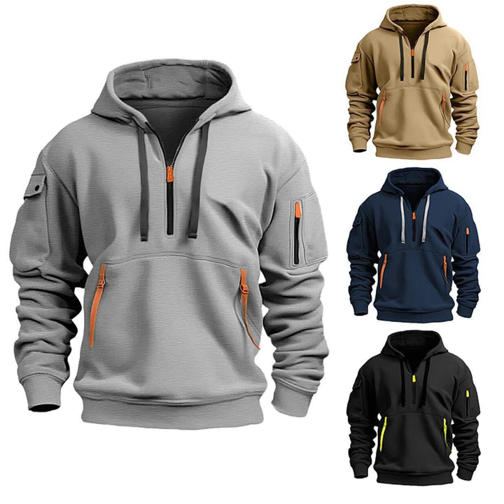 Hoodie oversize med nedfallande axlar och lös passform