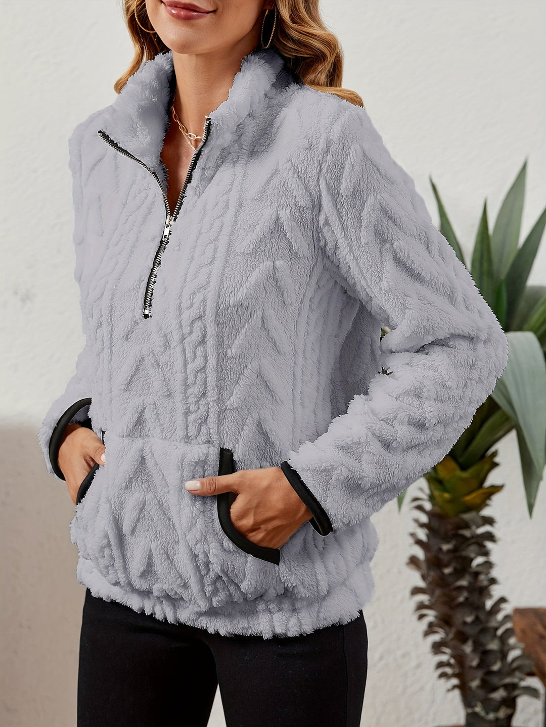 Delilah | Mysig Halv-Zip Tröja