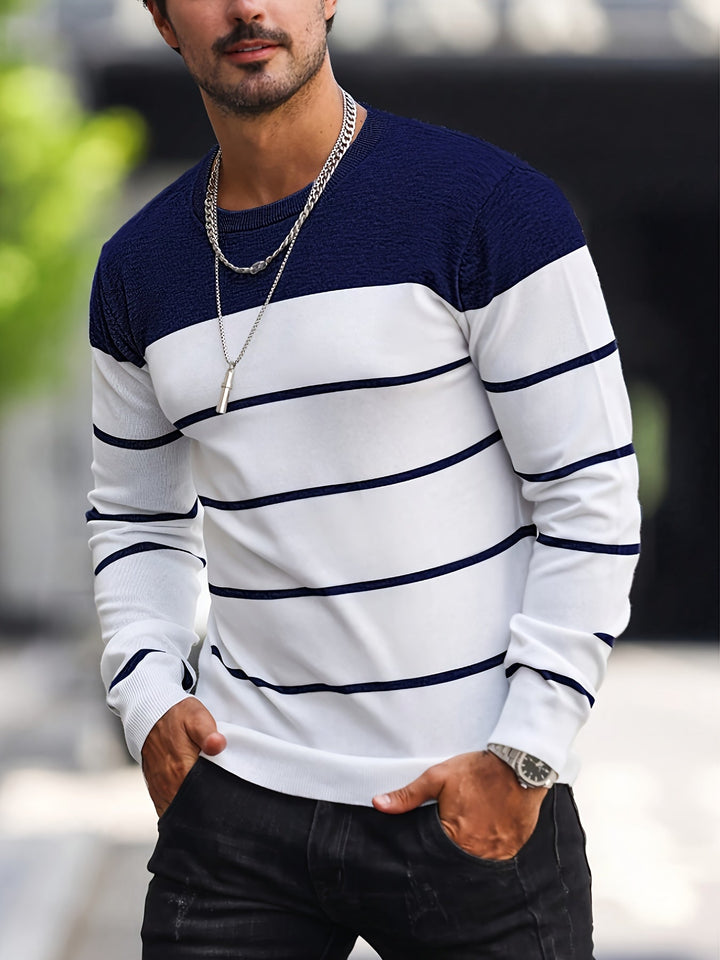Henry | Randig Crew Neck Tröja