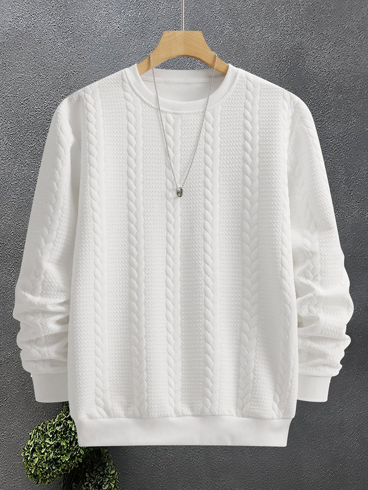 Thatcher | Texturerad Crew Neck Sweatshirt
