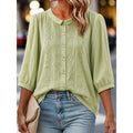 Paige | Broderad Peter Pan-krage Blus
