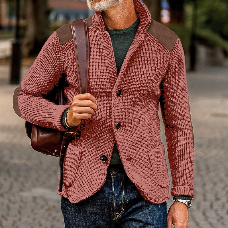 Archer | Texturerad Stickad Cardigan
