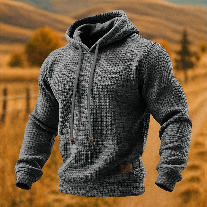 Beckett | Texturerad Pullover Hoodie