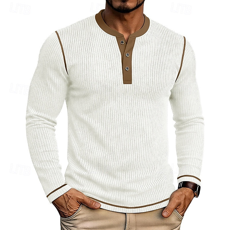 Jared | Ribbade Henley Skjorta