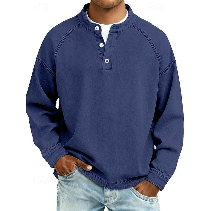 Colby | Vintage Tvättad Henley Skjorta