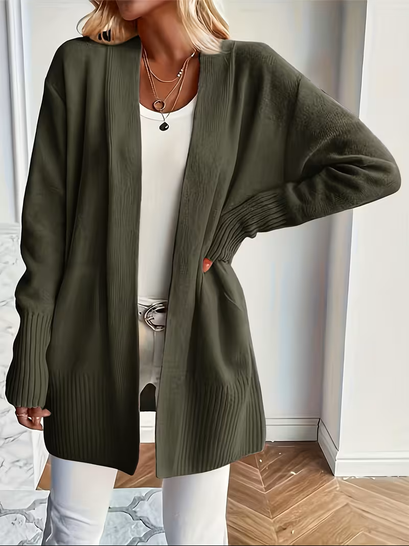 Deanna | Avslappnad Öppen Framsida Cardigan