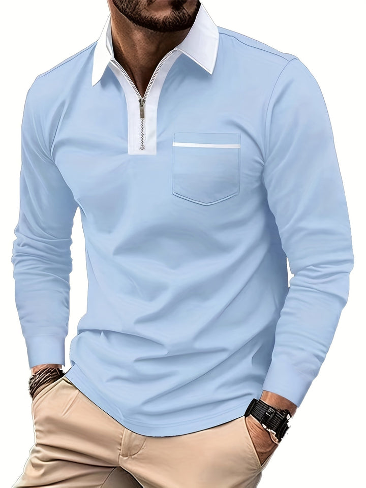Curtis | Fins Zip-Krage Polo Skjorta