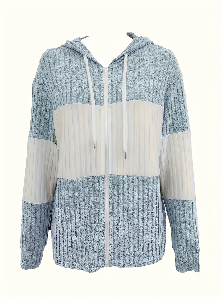 Shannon | Mysig Färgblock Zip-Hoodie