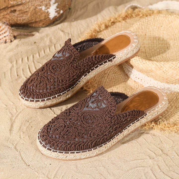 Bonnie | Vävda Slip-On Mules