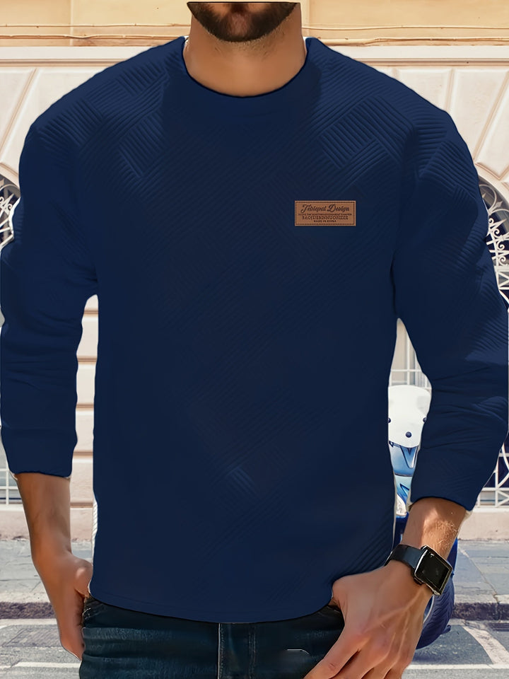 Elias | Texturerad Crew Neck Sweatshirt
