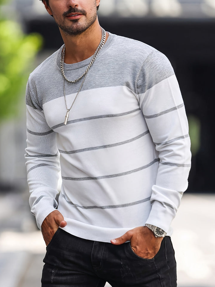 Henry | Randig Crew Neck Tröja