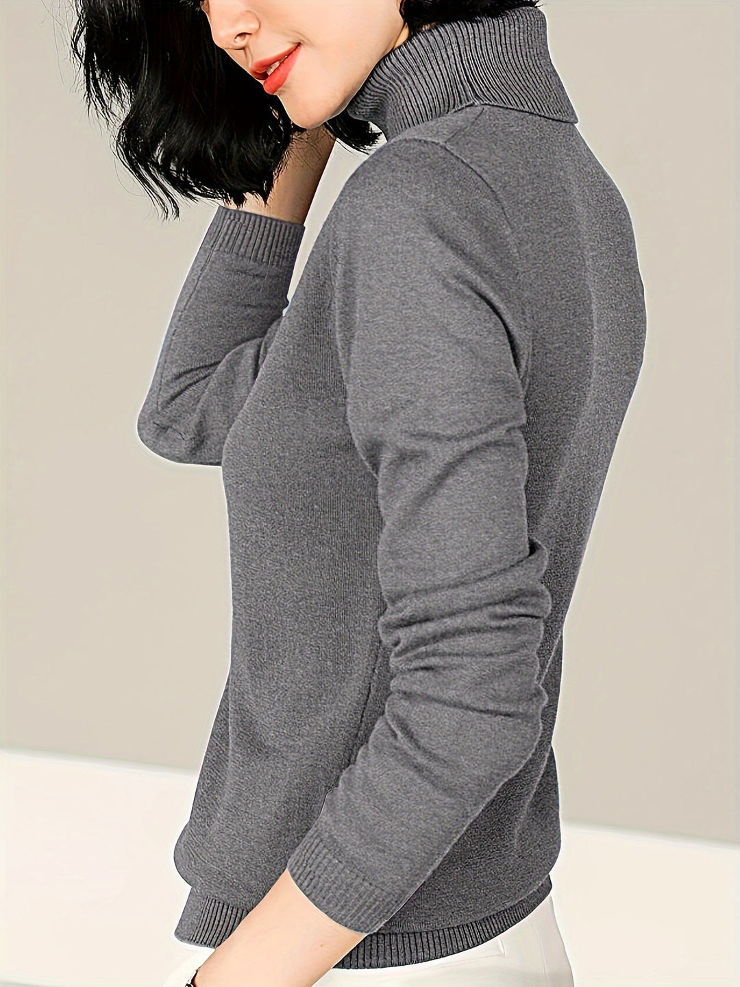 Maribel | Finsnickrad Mock Neck Tröja