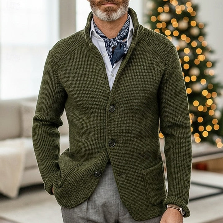 Archer | Texturerad Ståkrage Cardigan