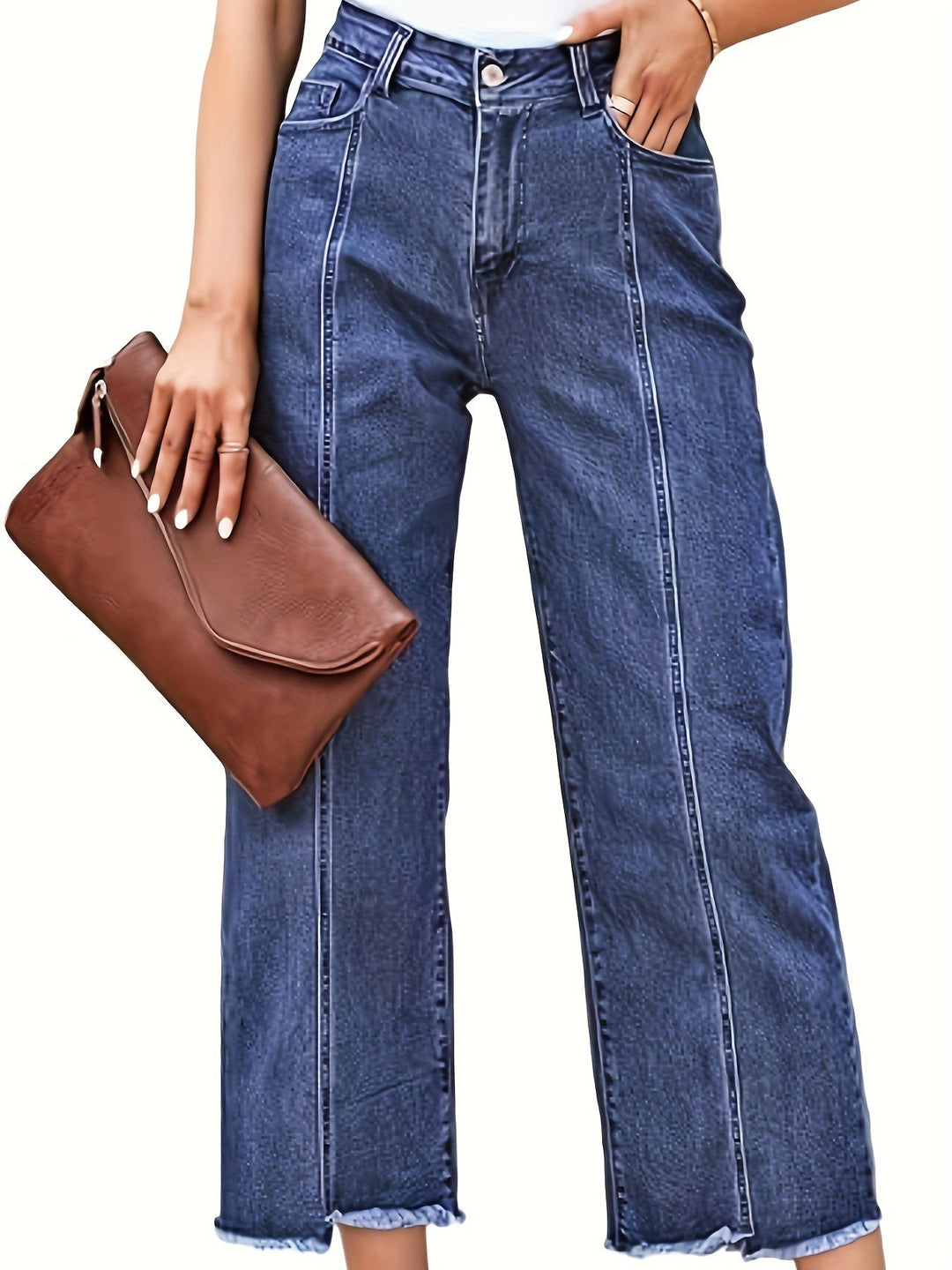 Denise | Skräddarsydda Croppade Raka Jeans
