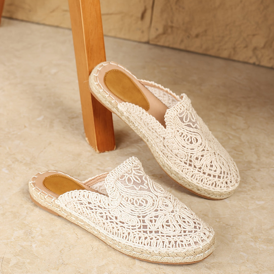 Bonnie | Vävda Slip-On Mules