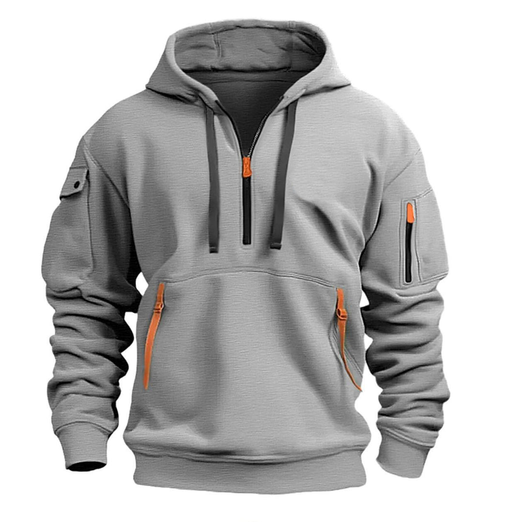 Hoodie oversize med nedfallande axlar och lös passform