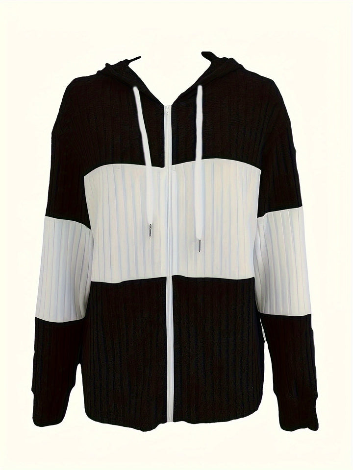 Shannon | Mysig Färgblock Zip-Hoodie