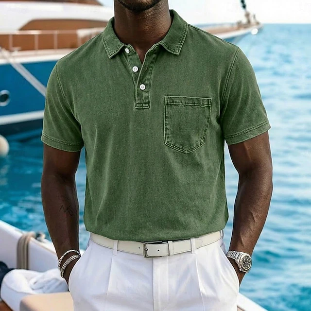Vincent | Vintage-Washed Polo Shirt