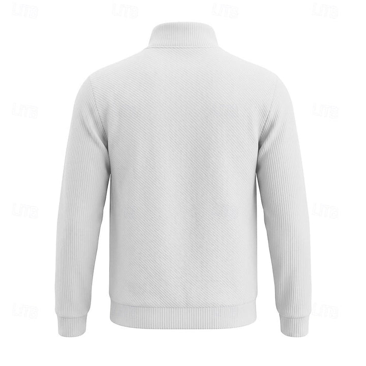 Quentin | Texturerad Quarter-Zip Pullover