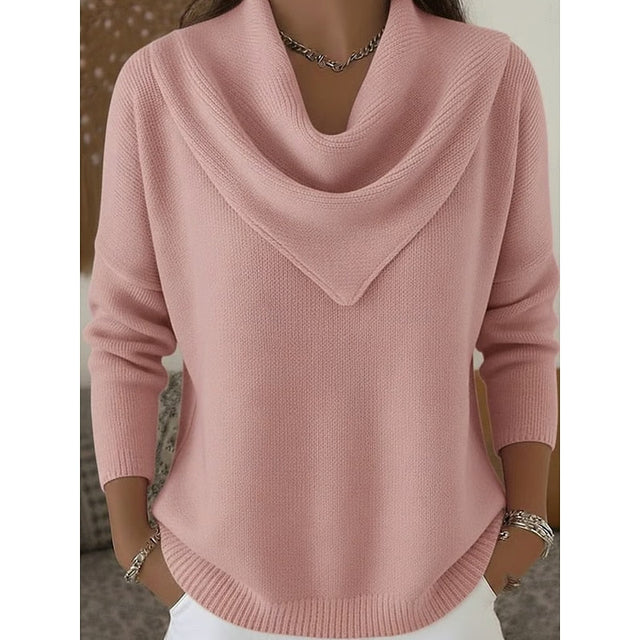 Heather | Elegant Cowl-Neck Sweater