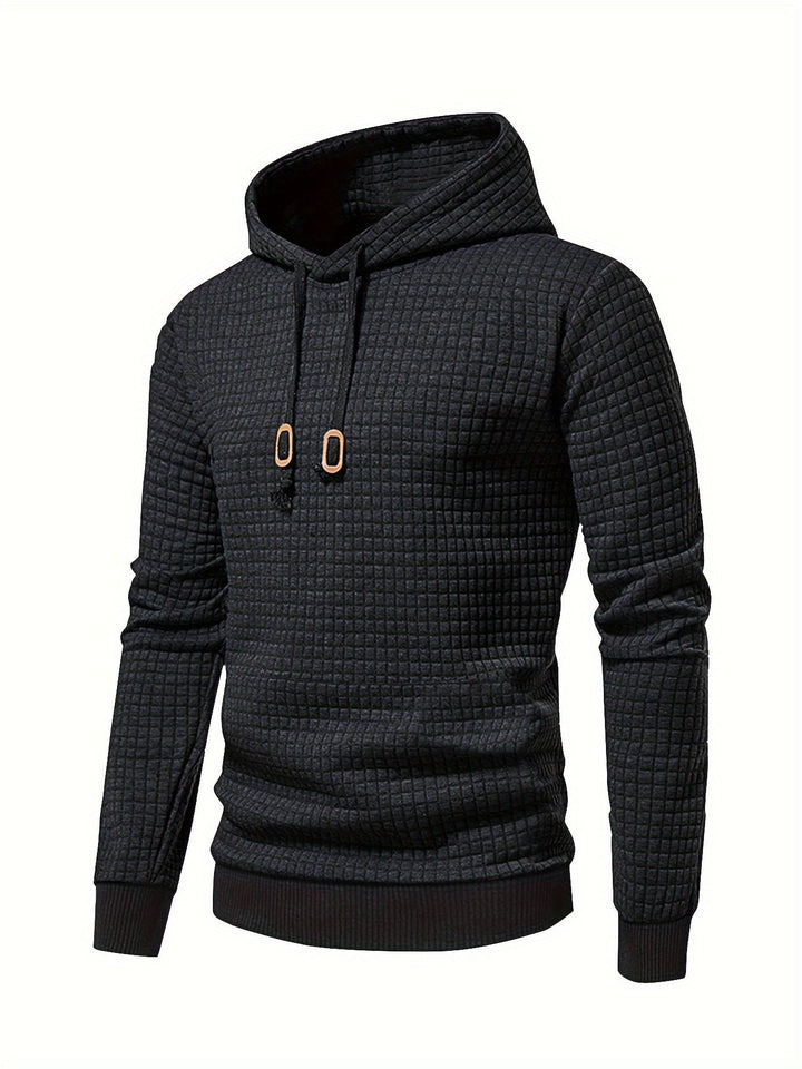 Garrison | Texturerad Huva Pullover Hoodie