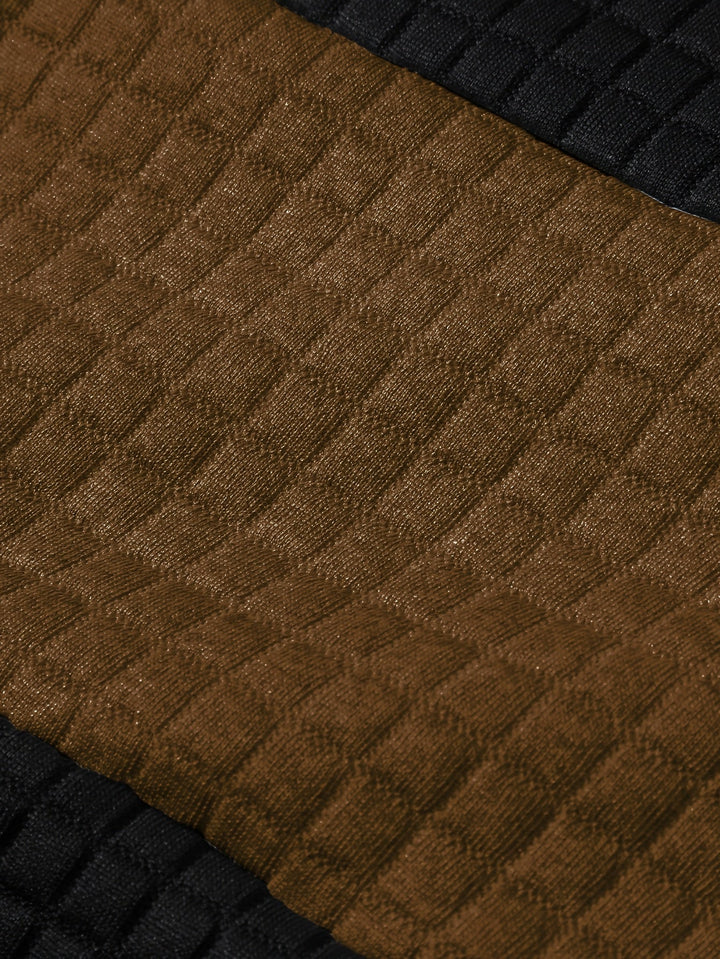 Hayes | Texturerad Färgblock Hoodie