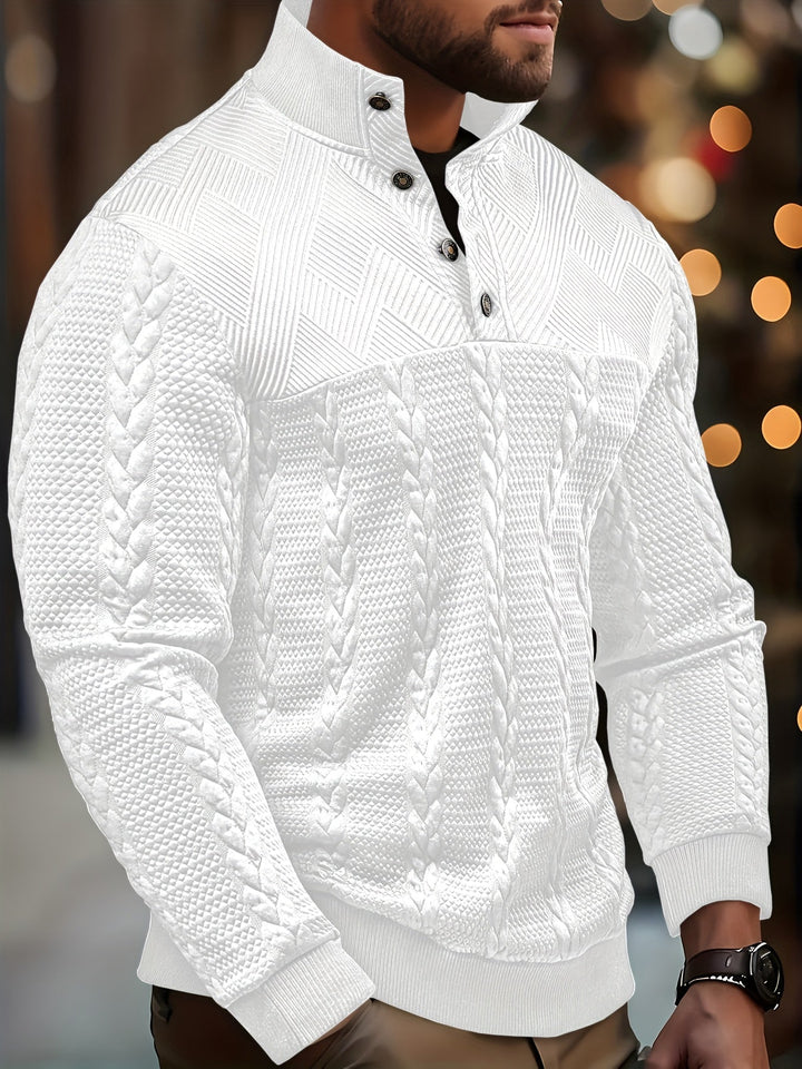 Sterling | Texturerad Ståkrage Pullover