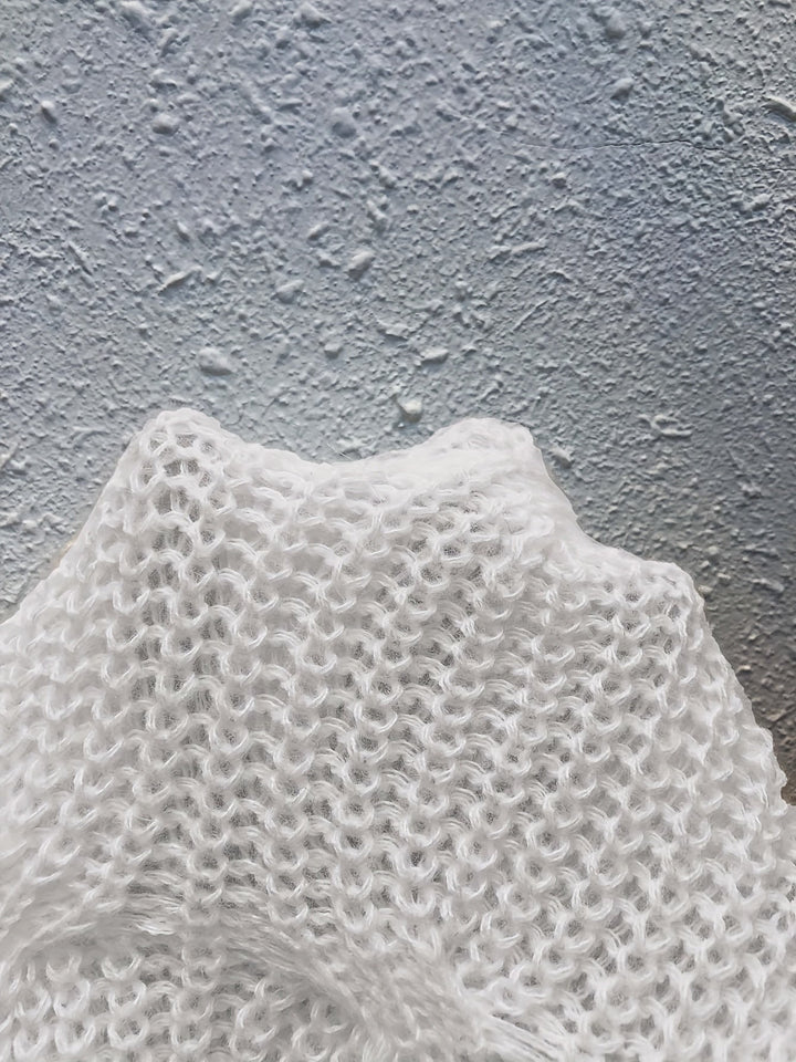 Juniper | Mjuk Cardigan med Båge och Långa Ärmar