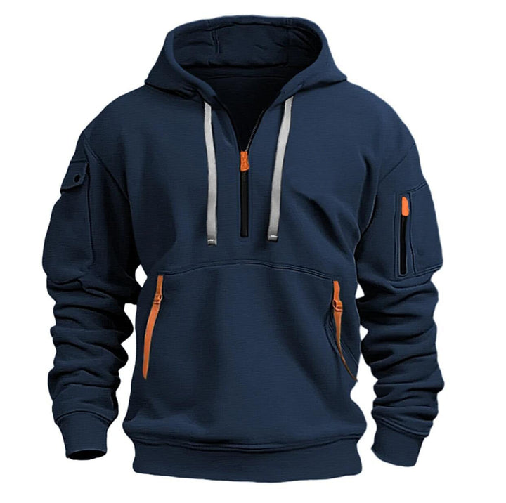 Hoodie oversize med nedfallande axlar och lös passform
