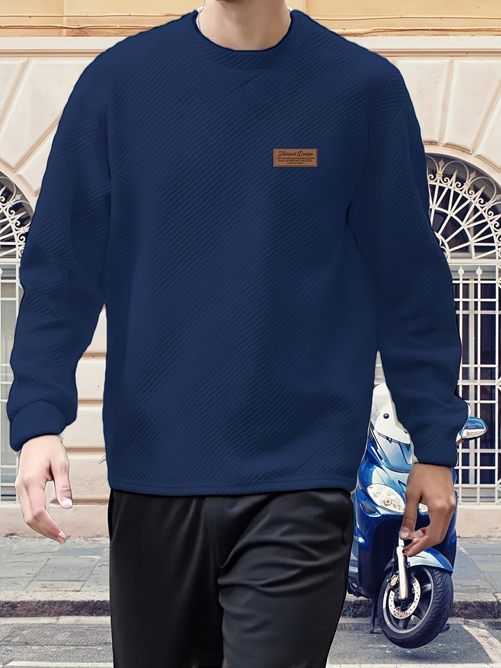 Elias | Texturerad Crew Neck Sweatshirt