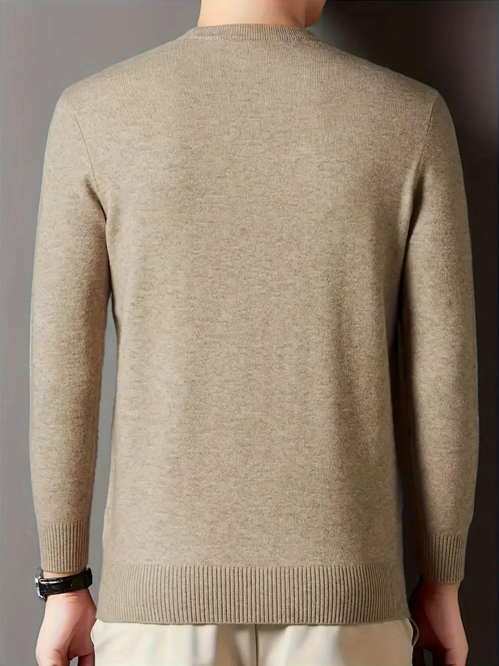 Jonah | Mock Neck Stickad Tröja