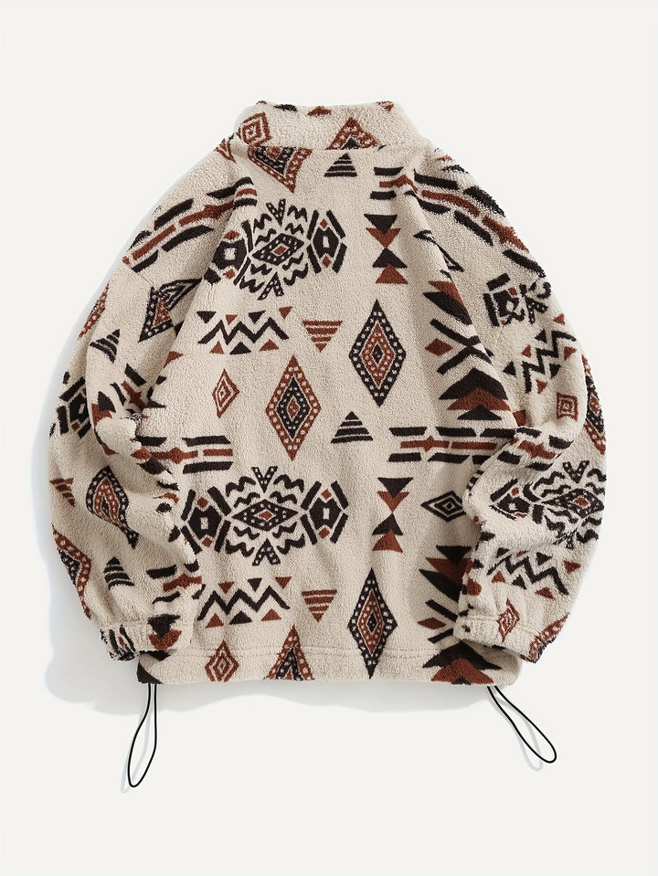 Carmen | Mönstrad Zip-Up Jacka