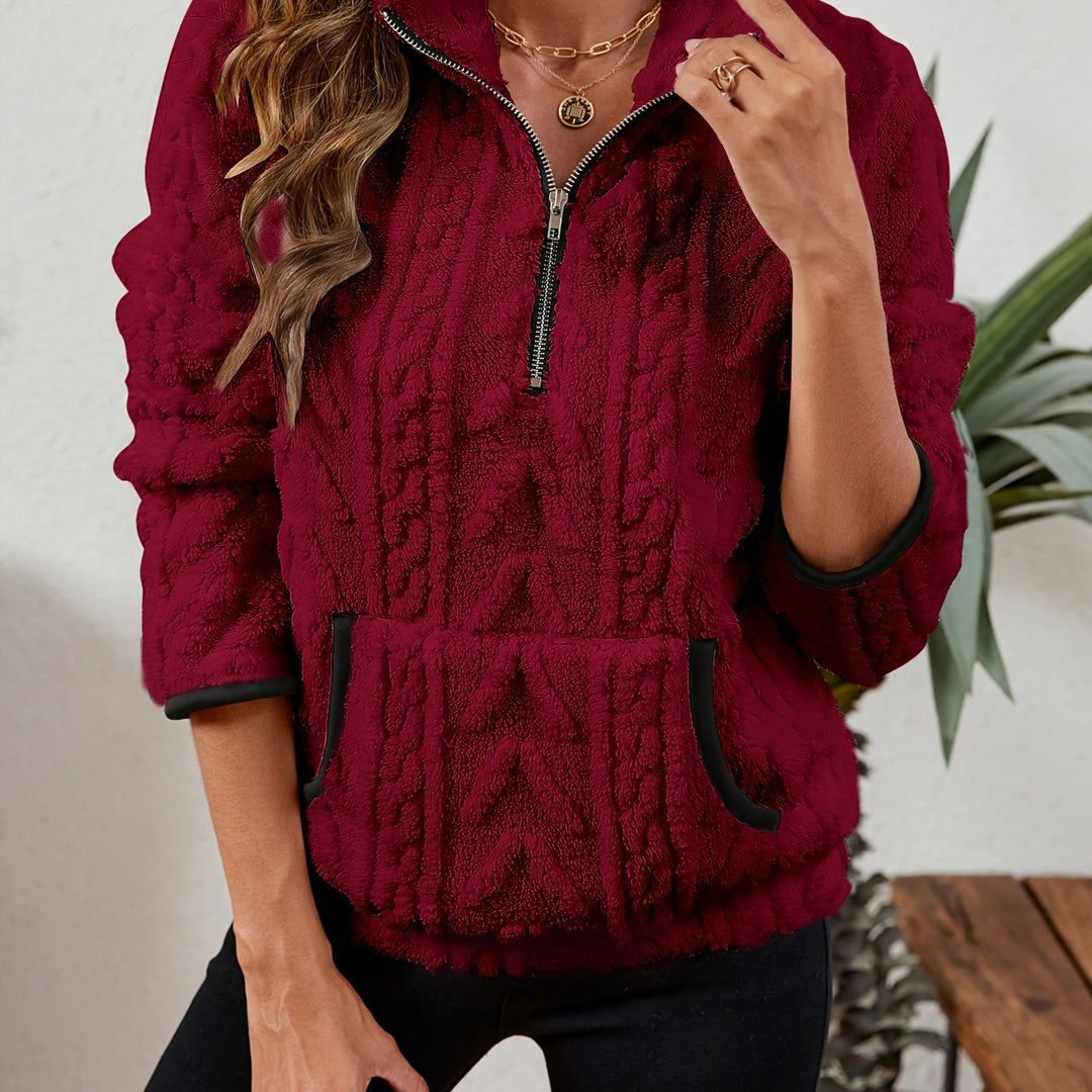 Delilah | Mysig Halv-Zip Tröja