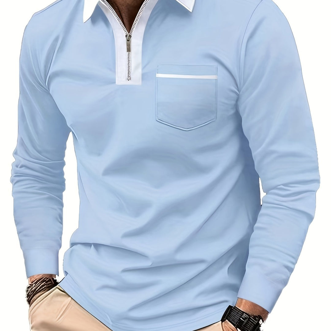 Curtis | Fins Zip-Krage Polo Skjorta