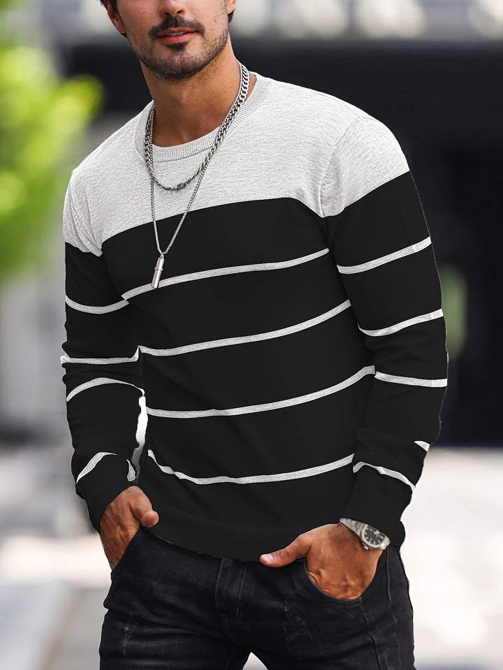 Henry | Randig Crew Neck Tröja