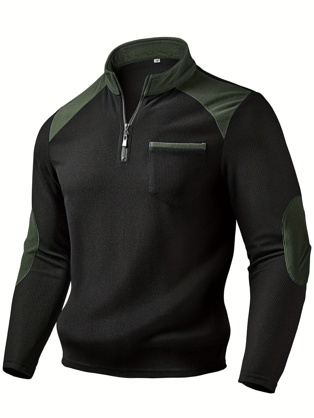 Rory | Texturerad Färgblock Kvartdrag Pullover