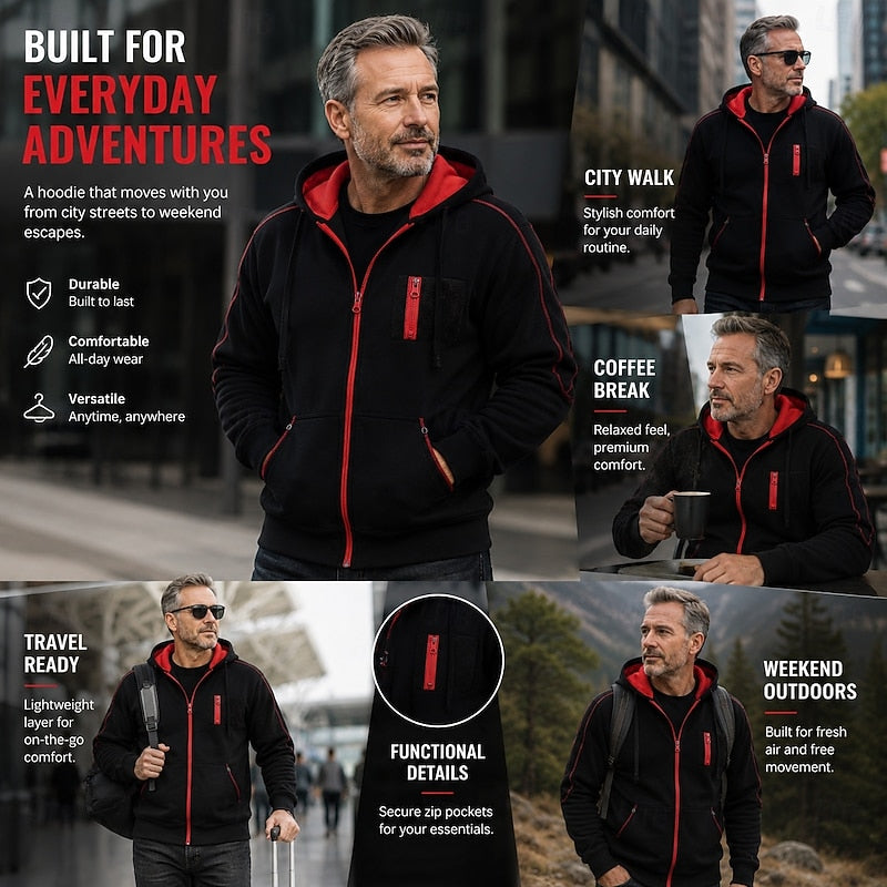 Dorian | Full-Zip Huva Jacka