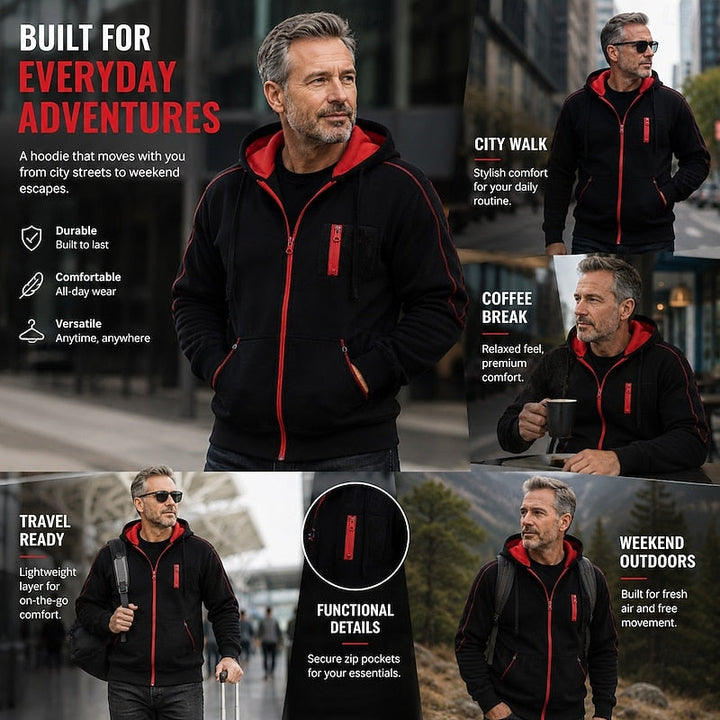 Dorian | Full-Zip Huva Jacka