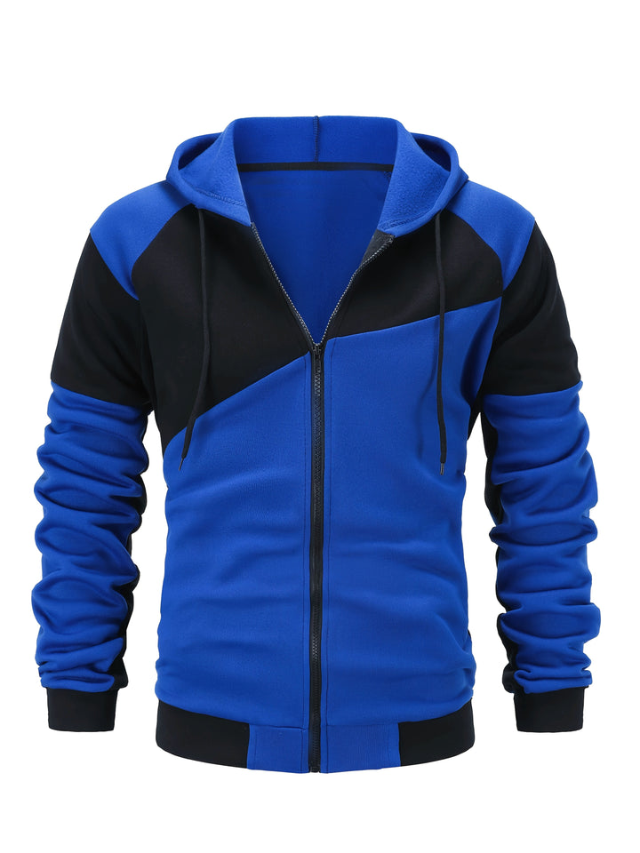 Bryce | Färgblock Zip-Up Huva Jacka