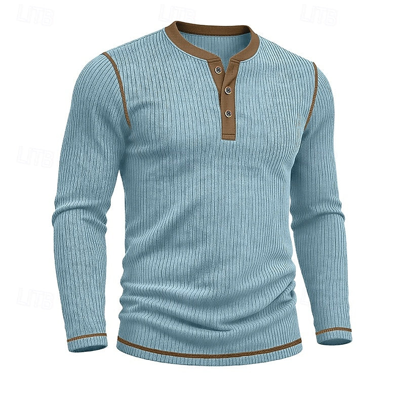 Jared | Ribbade Henley Skjorta