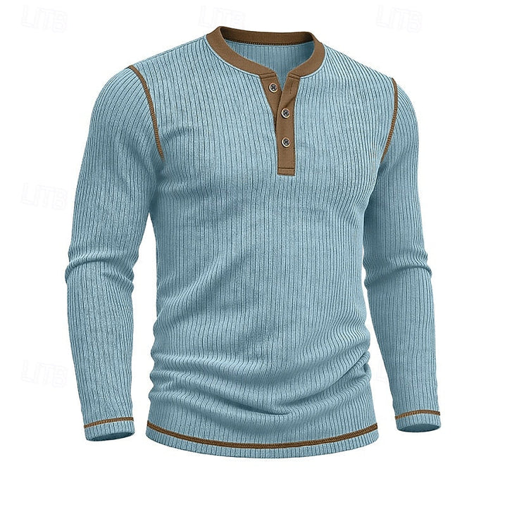Jared | Ribbade Henley Skjorta