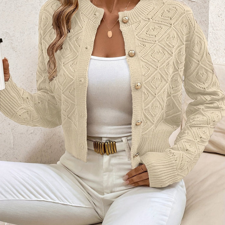 Della | Texturerad Knapp-Front Kofta