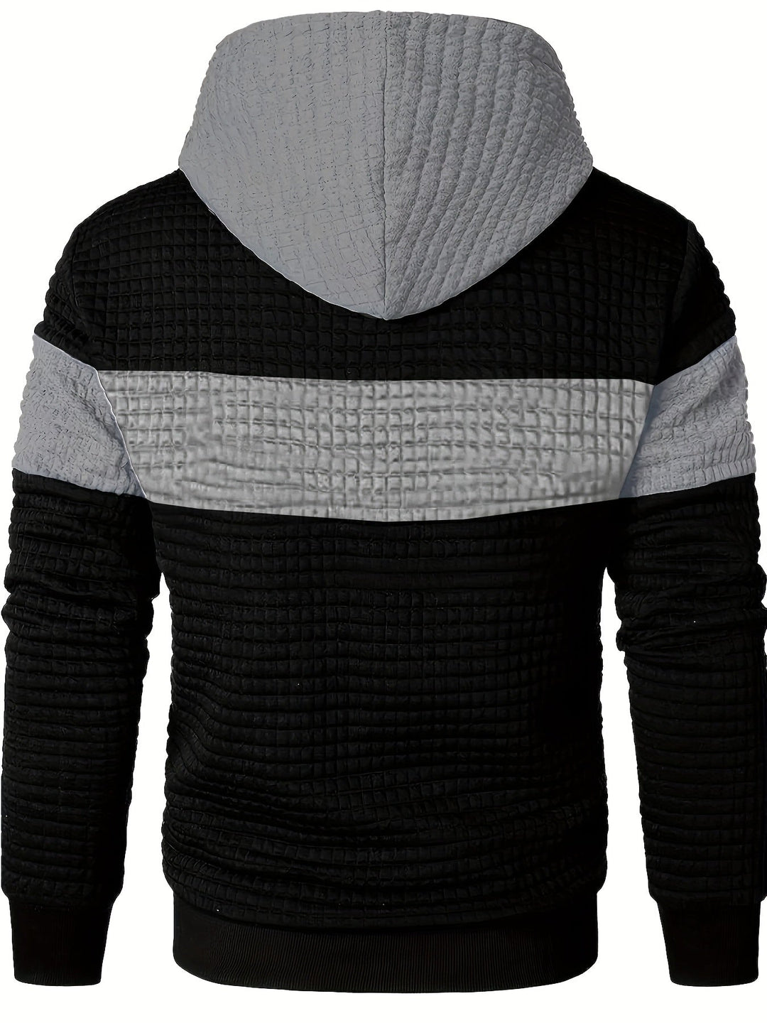 Hayes | Texturerad Färgblock Hoodie