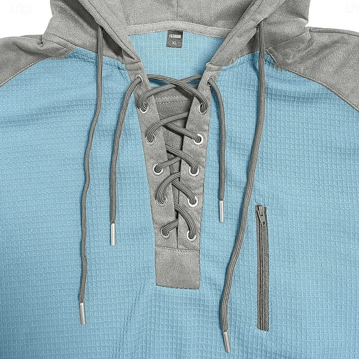 Wesley | Snörning Hoodie med Huva