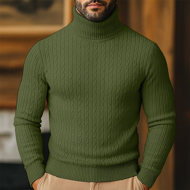 Rupert | Kabelstickad Polotröja