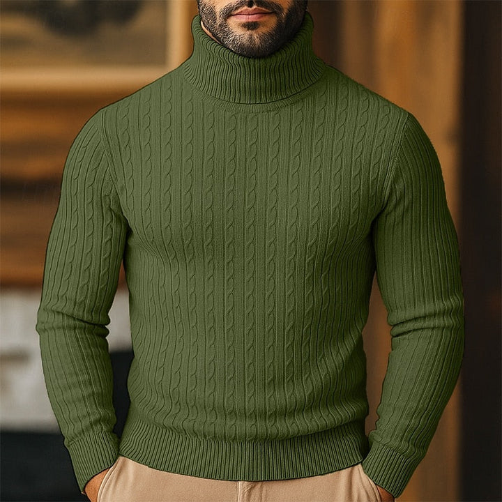 Rupert | Kabelstickad Polotröja