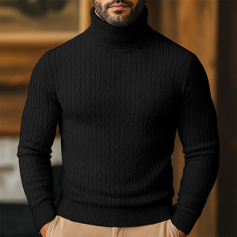 Rupert | Kabelstickad Polotröja