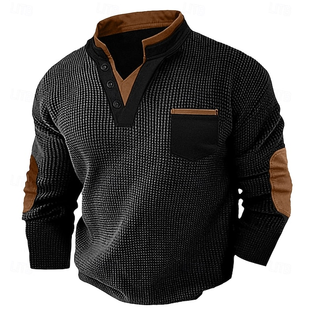 Harvey | Texturerad Henley Skjorta