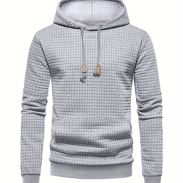 Garrison | Texturerad Huva Pullover Hoodie